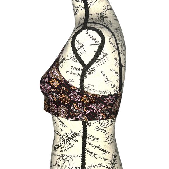 Victoria's Secret (M) Sexy Paisley Floral Unlined Scoop Neck No Wire Bralette - Picture 2 of 10